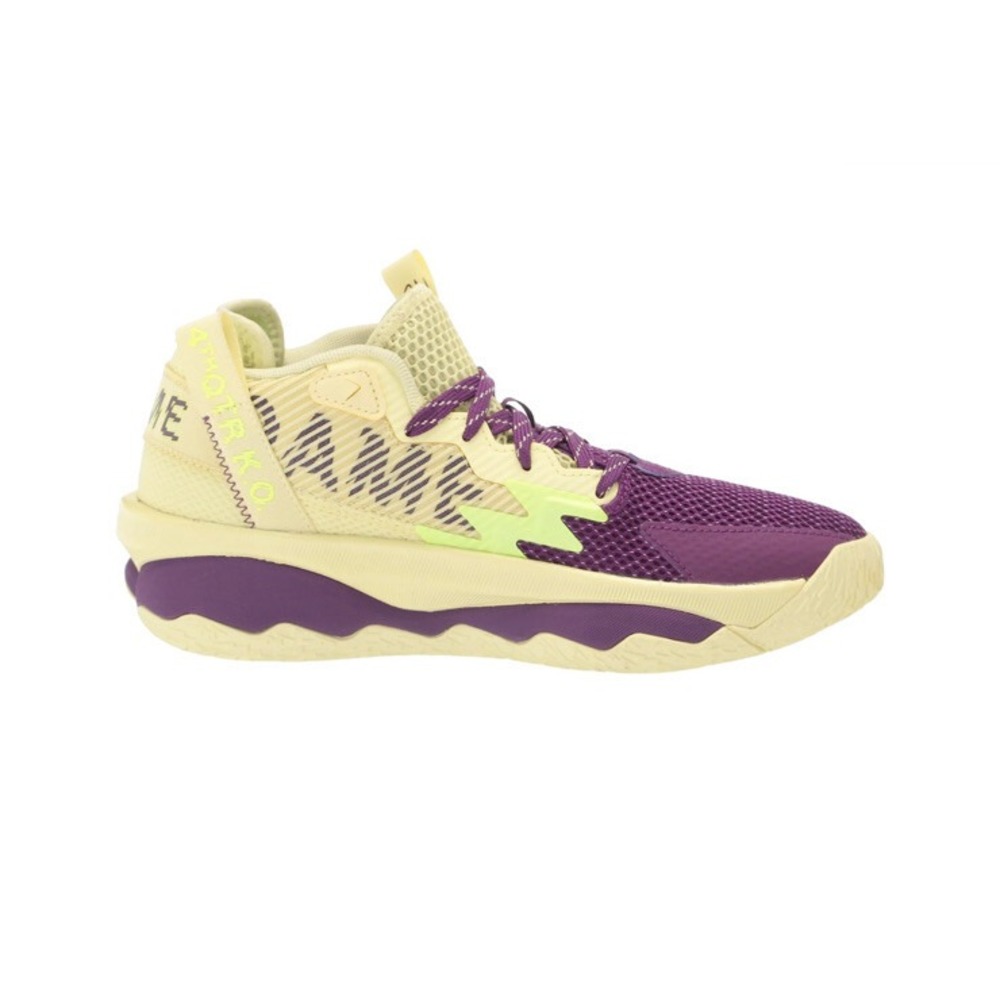 Adidas Dame 8 Men's Athletic Sneaker Basketball Shoe Yellow Purple  GY0383 Sz 10 - Picture 6 of 7